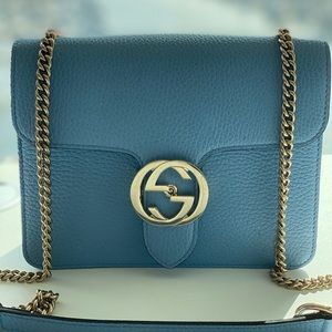 Authentic Gucci Light Blue shoulder bag